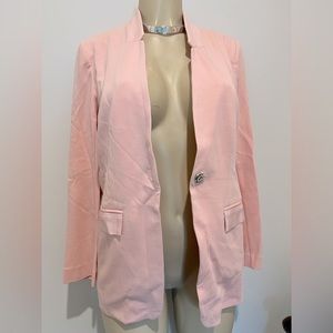 Joan Vass New York Pank One Button Blazer